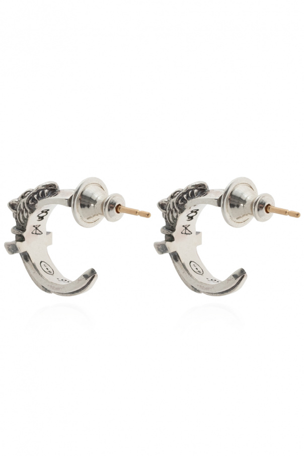 Silver Silver mono earring Yohji Yamamoto